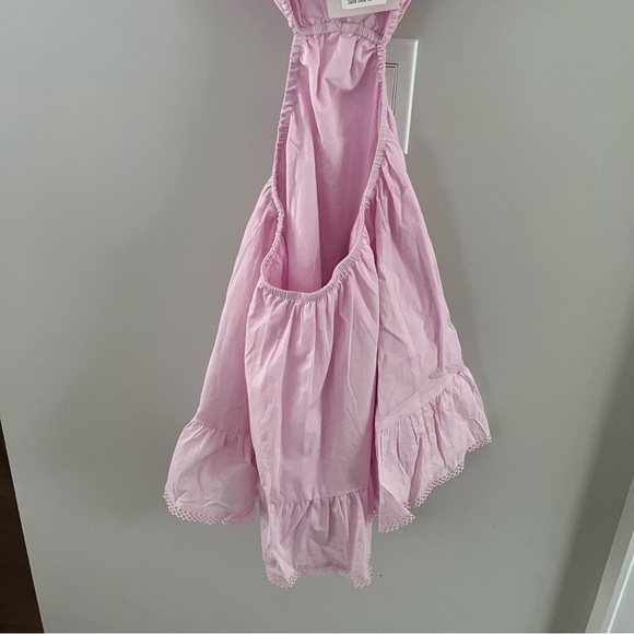 Sabo Cutout Mini Dress Size XS Sacha Ruffle Boho Cottagecore Fairycore y2k Pink - Picture 12 of 13